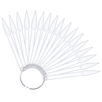 Wzornik - Wachlarz Szpice- Przezroczysty (50szt pojedyńczych palców)