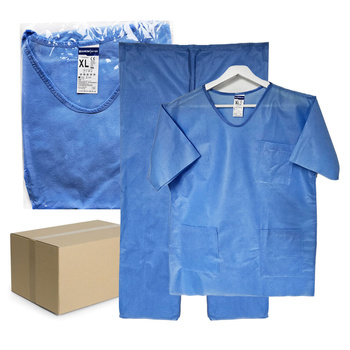 Ubranie chirurgiczne XL jednorazowe SMS 40g z kieszeniami 70szt