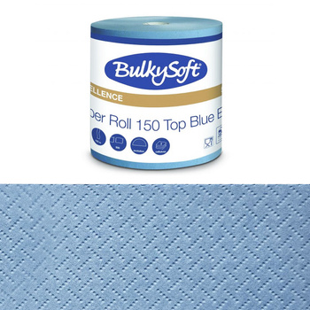 Czyściwo przemysłowe niebieskie super chłonne 150m 3warstwy Bulkysoft Excellence do przemysłu 1 rolka