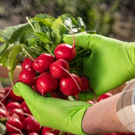 Rękawiczki nitrylowe L zielone Mercator Gogrip green 50szt karton 10op