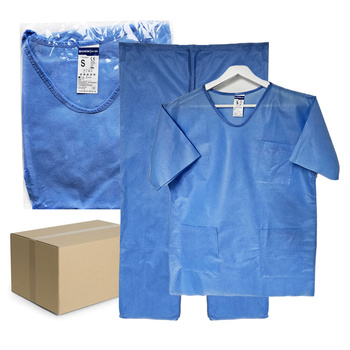 Ubranie chirurgiczne S jednorazowe SMS 40g z kieszeniami 70szt