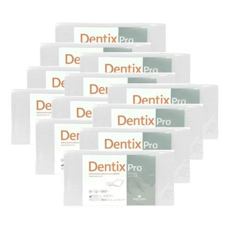 Pokrowiec na zagłówek stomatologiczny 32cm x 28cm biały podfoliowany 54g DentixPro 600szt