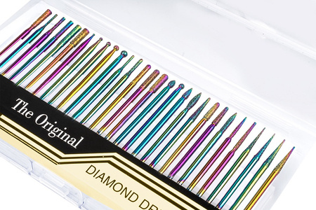 Frezy Diamentowe Rainbow Zestaw - 30szt