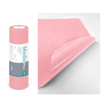 Podkład higieniczny na rolce 38cm x 50cm różowy podfoliowany 54g MedixPro 640szt