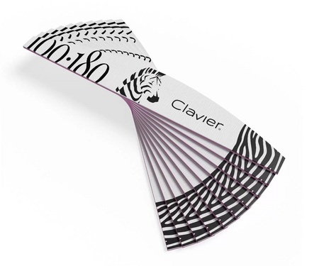 Pilnik do paznokci 100/180, manicure, Clavier, Zeberka Łódka szary (bezpieczny pakiet) 10szt.