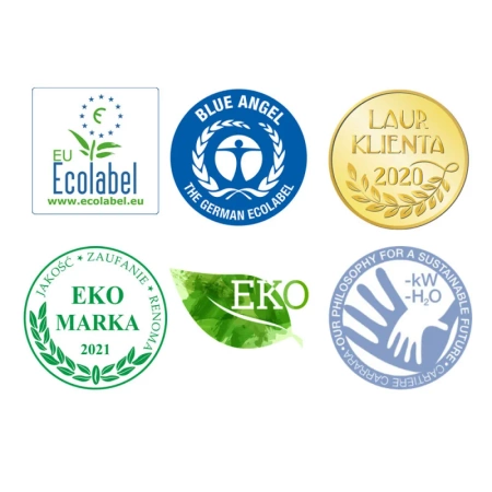 Ekologiczny ręcznik papierowy w listkach 24x21,5cm składany typu Z-FOLD 2400szt biały 2 warstwy 4op