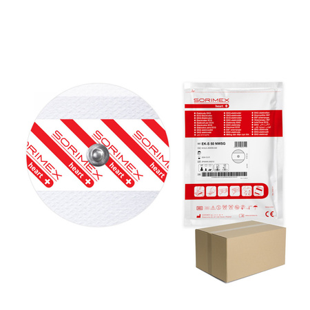 Elektrody do holtera EKG EK-S 50 NWSG żel stały włóknina 50mm 50sztuk wielopak 50op