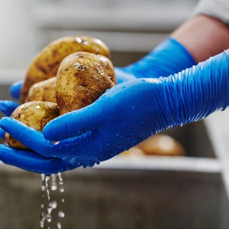 Rękawiczki nitrylowe XL niebieskie Mercator Gogrip Long 50szt karton 10op