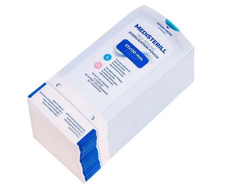 Torebki do sterylizacji narzędzi w autoklawie 57 x 130 mm samoprzylepne MEDISTERILL CLAVIER 200 szt