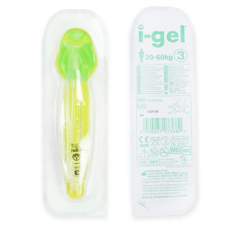 Maska krtaniowa I gel rozmiar 3 dla małego dorosłego maska oddechowa intubacyjna żelowa I-gel 1 szt