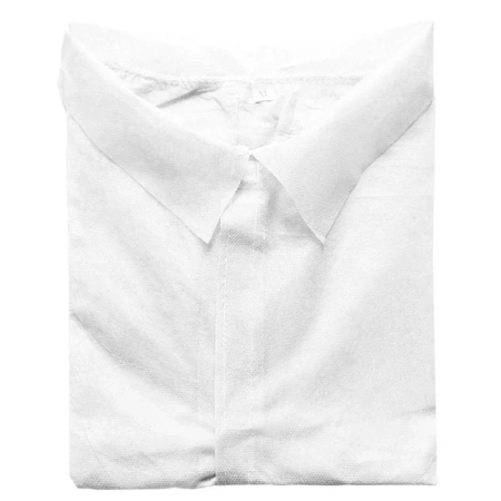 Fartuch jednorazowy biały XXXL na rzepy (flizelina 22g) 1szt