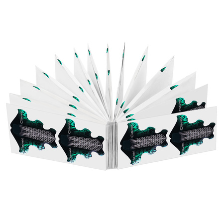 Szablony do przedłużania paznokci Clavier 100 szt. -Zielone