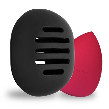 Silikonowe etui na gąbkę do makijażu, osuszacz, black, 1szt.
