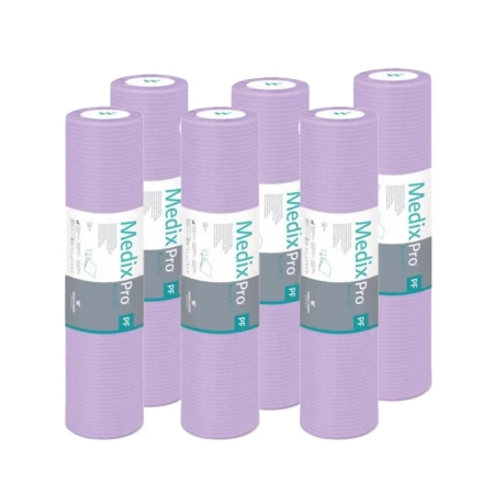 Podkład higieniczny na rolce 60cm x 50cm fioletowy podfoliowany 54g MedixPro 480szt