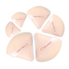 Puszek trójkątny do pudru Clavier, beżowy 6szt.