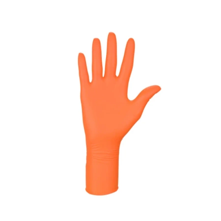 Rękawiczki nitrylowe XL pomarańczowe Mercator Nitrylex High Risk 100szt