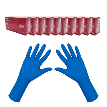 Rękawiczki lateksowe XL niebieskie Mercator Ambulance High Risk 50szt karton 10op
