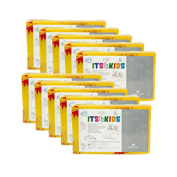 Podkład na przewijak dla niemowląt 50cm x 60cm żółty podfoliowany 54g Its4kids 400szt