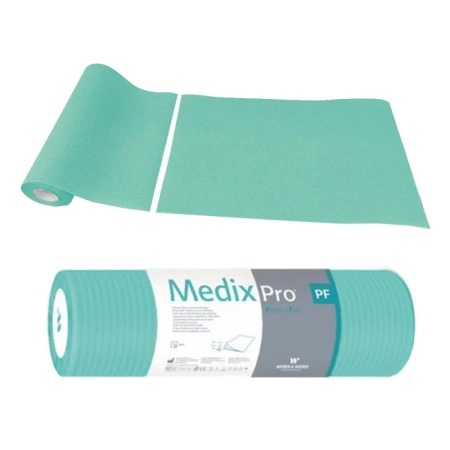 Podkład higieniczny na rolce 33cm x 50cm zielony podfoliowany 54g MedixPro 600szt