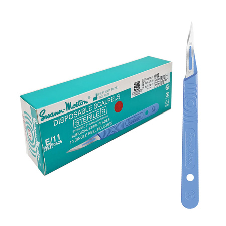 Skalpel chirurgiczny Sabre E11 sterylny 10szt stal nierdzewna Swann-Morton