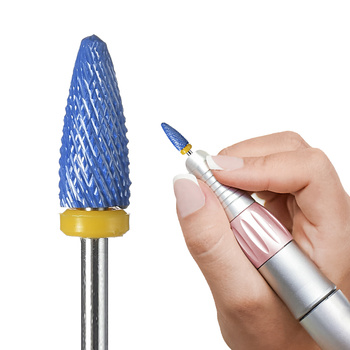 Frez granatowy ceramiczny LONG BULLET XF - stożek bardzo delikatny (żółty)