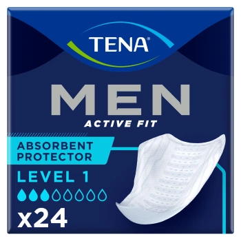 Wkłady anatomiczne dla mężczyzn TENA Men Active Fit Level 1 Light 24 szt