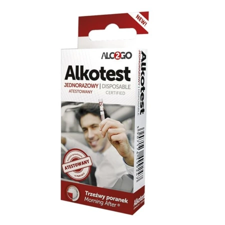 Alkotest dla kierowcy Test&drive alkomat jednorazowy test trzeźwości z certyfikatem 1szt