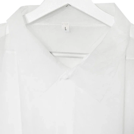 Fartuch jednorazowy biały L na napy (flizelina 22g) 100szt