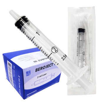 Strzykawka 2ml luer trzyczęściowa Beroject III 100 szt