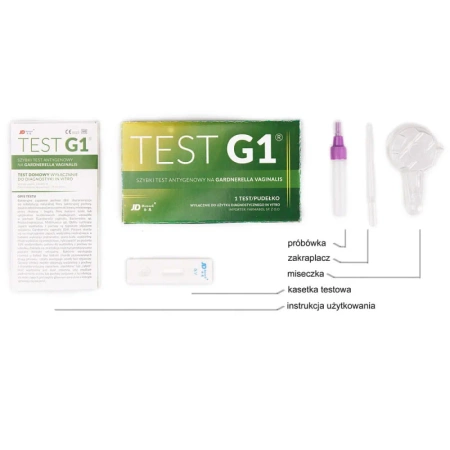 Gardnerella vaginalis test G1 do samokontroli na wykrycie bakterii 1szt