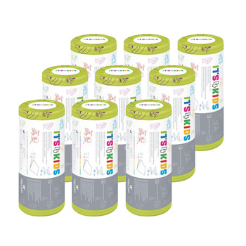 Podkład dla dzieci na rolce 50cm x 80cm limonkowy podfoliowany 54g Its4kids 225szt