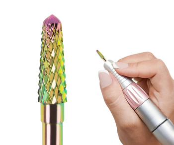 Wolframowy Wielokolorowy Stożek 3/32 Hybryda Żel - Small Cone Bit (M)