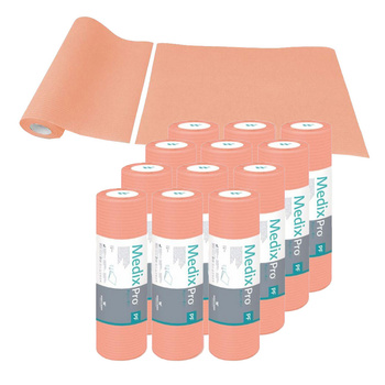 Podkład higieniczny na rolce 33cm x 50cm morelowy podfoliowany 54g MedixPro 600szt