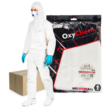 Kombinezon ochronny lakierniczy biały M OxyChem C210 typ 5 6 50szt