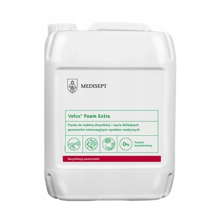 Pianka do szybkiej dezynfekcji i mycia delikatnych powierzchni Velox Foam Extra 5l