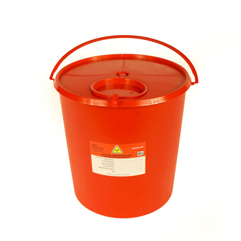 Pojemnik na odpady medyczne 10l czerwony Neuplast 1szt