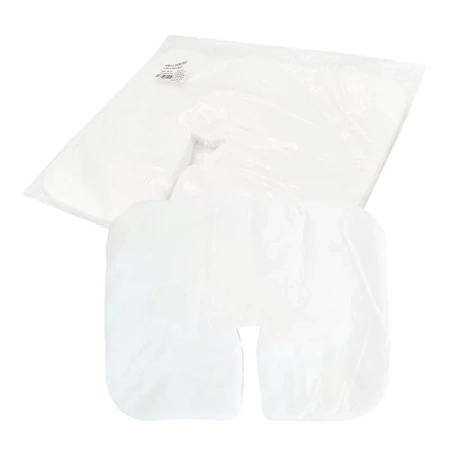 Podkład na zagłówek typu rogal duży 33cm x 40cm biały włóknina 50szt x 20op