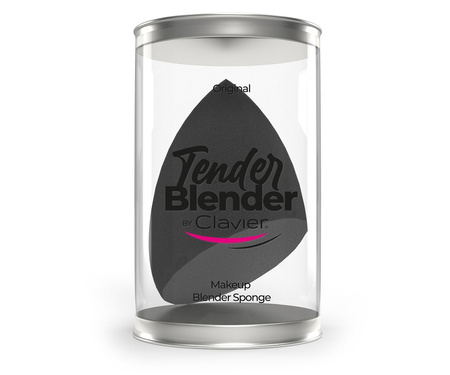 Elegancka Gąbka do Makijażu Tender Blender, Ścięta, Super Miękka, Kolor Czarny - Idealna do Precyzyjnego Aplikacji Kosmetyków