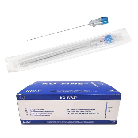 Igły do punkcji lędźwiowej 88mm x 3,6mm 23G KDM KD-Fine Spinal 50szt