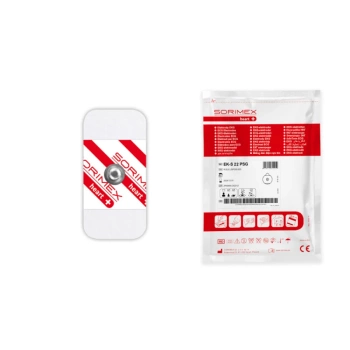 Elektrody pediatryczne dla dzieci EKG EK-S 22 PSG pianka żel stały 22,5mm x 46mm 50sztuk