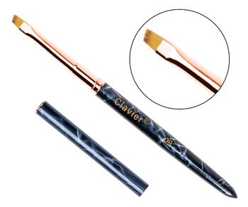 Pędzelek Skośny do żelu i zdobień 7mm - ONE STROKE- 09 MARBLE