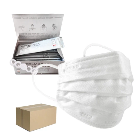 BISAF Półmaska Filtrująca BS3 FFP3 NR biały - wielopak 240szt