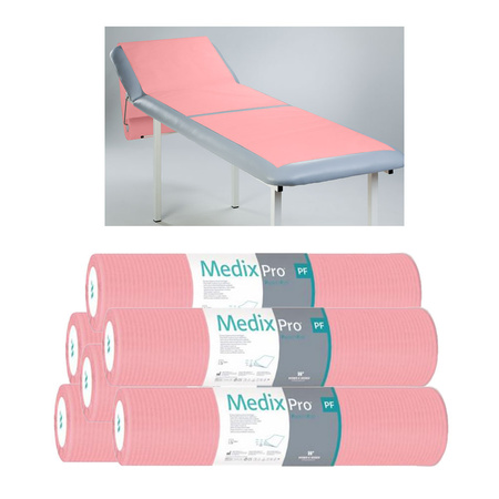 Podkład higieniczny na rolce 60cm x 50cm różowy podfoliowany 54g MedixPro 480szt