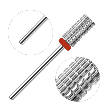 Frez Karbidowy z Węglika Spiekanego, walec 3/32 Large Barrel (F)-czerwony(delikatny)