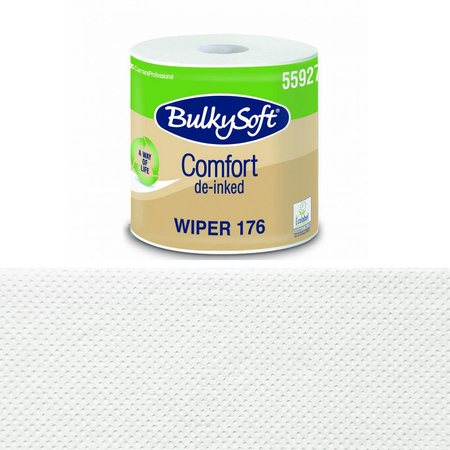 Czyściwo papierowe ekonomiczne 176m 2 warstwy Bulkysoft Comfort de-inked 1 rolka