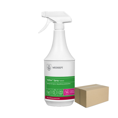 Spray do mycia i dezynfekcji powierzchni Velox Spray Tea Tonic 1l 12op