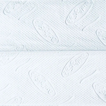 Ekologiczny ręcznik papierowy w listkach 24x21,5cm składany typu Z-FOLD 2400szt biały 2 warstwy 4op