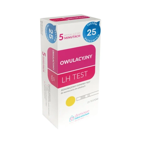 Domowy test owulacyjny LH 1opakowanie (25szt)