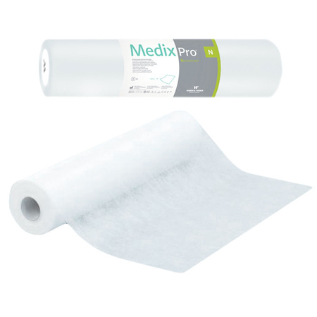 Podkład higieniczny na rolce 70cm x 50cm biały 20g MedixPro 100szt