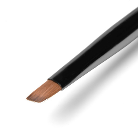 Pędzelek do żelu i akrylożelu Clavier - 04 skośny One Stroke - czarny